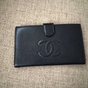 CHANEL Timeless CC Long Wallet Caviar Leather